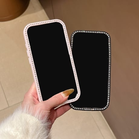 ジュエリー iPhone16/16proケース リボン柄 iPhone15Pro/14/13proカバー 可愛い キラキラ 女子力アップ [M4988]