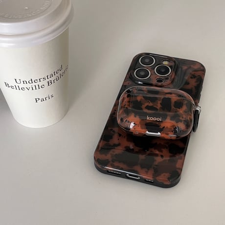 琥珀色 Airpods 4ケース 大人気 シック AirpodsPro2/Pro1 Airpods3/2カバー大人可愛い リング付 ギフトにおすすめ [M4764]