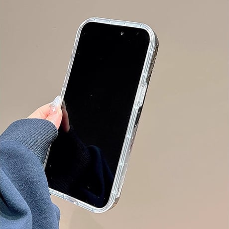 水玉模様 iphone16/16proケース  ハートグリップ iphone15pro/14/13proケース かわいい 韓国風 便利性ある[M5066]