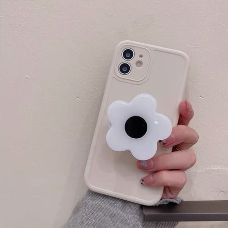 花 スマホグリップ付 iphone11/12proケース 女子 iphoneSE2/xsカバー  スタンド機能付 便利  持ちやすいM641