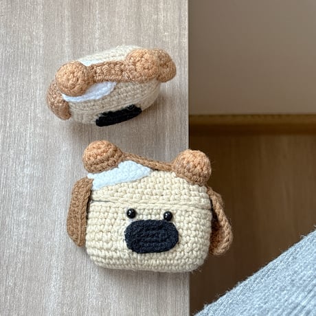 ニット犬ちゃん Airpods Pro3ケース ギフトにおすすめ Airpods4/3ケース  AirpodsPro2/Pro1カバー 柔らかい 可愛すぎ [M5864]