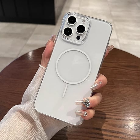 透明軽量 iPhone16promax/16proケース MagSafe対応 黄ばまない クリア iPhone15Pro/14/13/12カバー 高透明感頑丈 [M5317]
