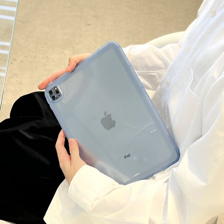 透明 背面型 iPad Pro11inchケース  艶あり iPad Air第4/3世代カバー mini4/5/6  シンプル 使いやすい 軽量頑丈  男女兼用[M2476]