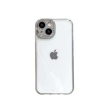 iPhone16/16Proケース クリア シンプルアイフォン15pro/14/13promaxカバー メッキ シック [M4561]