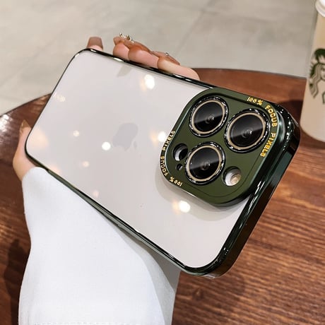 カメラレンズ保護 iPhone15Pro/16ProMaxケース 高級感耐衝撃 iPhone14pro/13Proクリアケース 耐久性 丈夫 高透明[M3580]