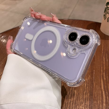 耐衝撃 iPhone17/17Proケース MagSafe対応 iPhone17ProMax/16Pro/15カバー  ラベンダー/ミストブルー/セージに合う [M6000]