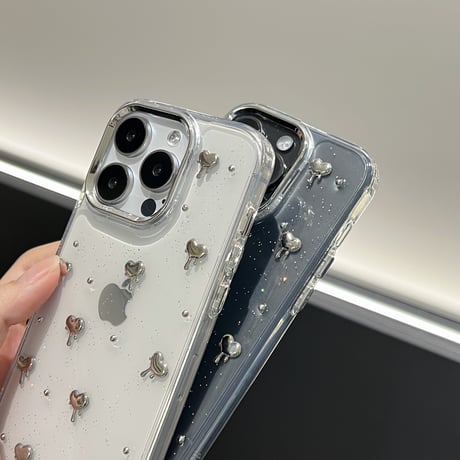 ハート iPhone15/15pro/15plusケース キラキララメ アイフォン14plus/13pro/12ケース 女子力アップ 黄ばまない[M4509]