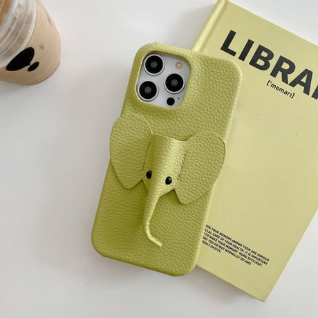 象 iPhone15/14proカバー レザー製 iPhone13pro/12/11proケース かわいい 高品質 有名人愛用ギフトにおすすめ [M3402]