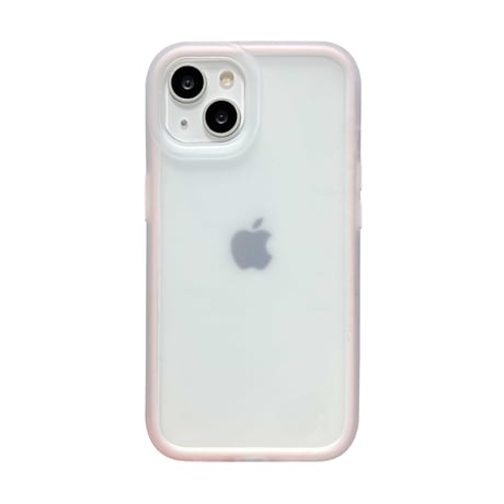 指紋防止 半透明 iPhone15/15proケース マット 淡色系 iPhone14pro/13promaxカバー 夏に人気 [M4516]