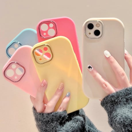 シンプル無地 iPhone15/15plus/15proケース 指紋防止 アイフォン14/13/SEカバー 淡色系 使いやすい [M3963]