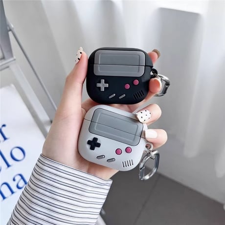 ゲーム機 Airpods４/３ケース  丈夫 AirpodsPro2/Pro1カバー 可愛い  カラビナ付 プレゼントにおすすめ 取り外しが簡単[M4803]
