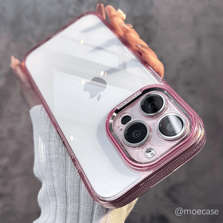高透明 iPhone15/15proケース 滑り止め 丈夫iphone14Pro/13promaxケース 黄ばまない 画質に影響しないレンズフィルム付[M3738]