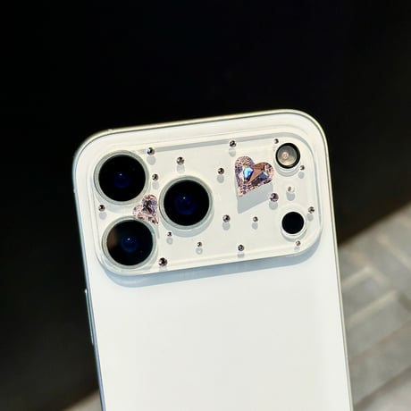 ダイヤカメラカバー iPhone17 iPhone17Pro iPhone17ProMax ガラス保護フィルム キラキラ おしゃれ きれい 人気[M6069]