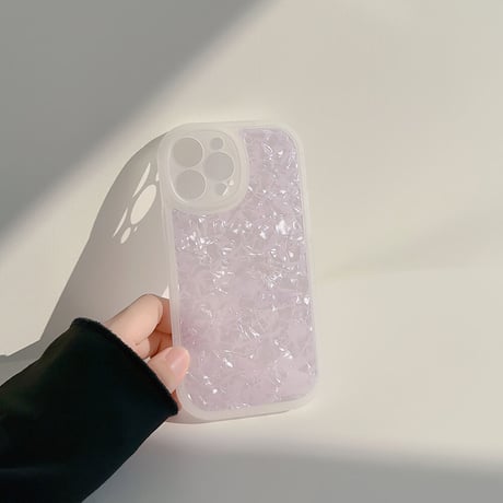 貝殻紋 iPhone14/14proカバー おしゃれかわいい iPhone13/12/11proケース ガールズに人気 使いやすい[M3267]