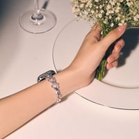 バレェ風花  AppleWatchバンド メタル AppleWatchベルト Series 11/10/9/8 SE3/2  Ultra3/2/1 高級感高品質 エレガント[M6245]