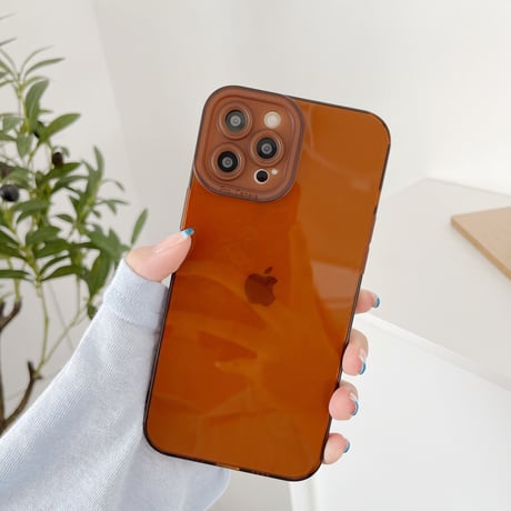 透明 iphone13/14promaxケース  艶カラーアイフォン11/XRカバー   全面保護  頑丈 シンプル風M949