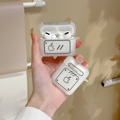 手書きアップル airpodsケース  第三世代対応 マット 高品質 airpodsproカバー    取り外しが簡単 ファッション 面白い [M1624]