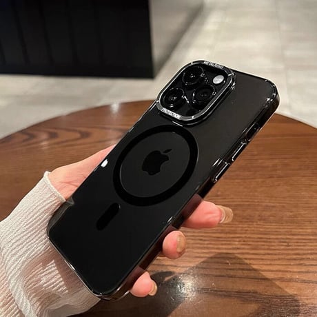 iPhone15Pro/15ProMaxケース クリア MagSafe対応 黄ばまない アイフォン14/13proカバー カッコイイ 頑丈 [M3528]