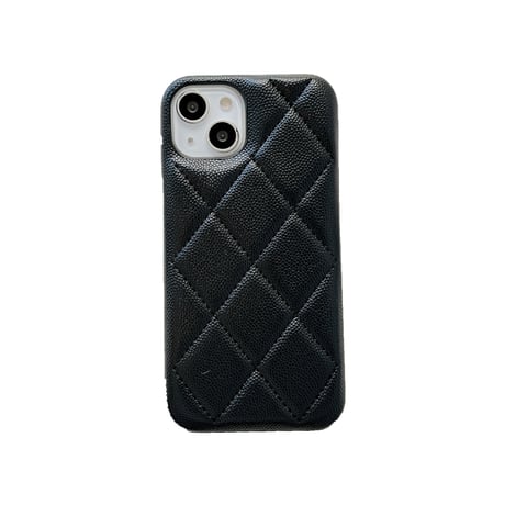 セレブ愛用 革製 iphone14pro/14plusケース 菱形 アイフォン13/12/11カバー 高級感  ファッション おしゃれ ガールズに人気[M2351]