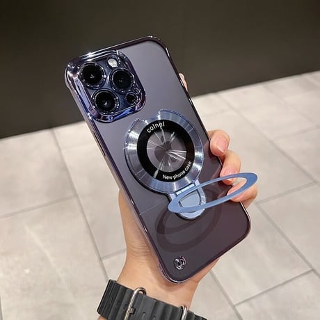MagSafeリング iPhone15Pro/15ProMaxケース  耐久性 黄ばまない 薄型軽量 iPhone14/12/13Proカバー [M3552]