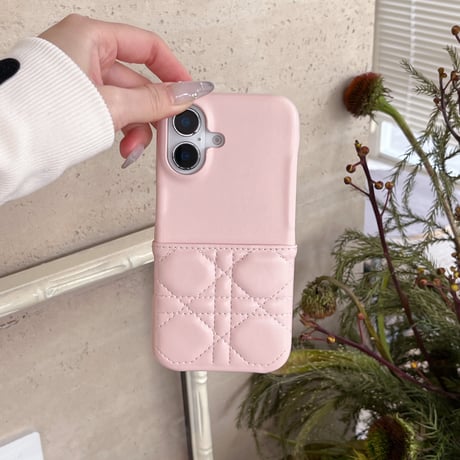 カード収納 iPhone16pro/16promaaxケース キルティング レザー iPhone15pro/14/13promaxカバー 耐久性ある エレガント [M5032]