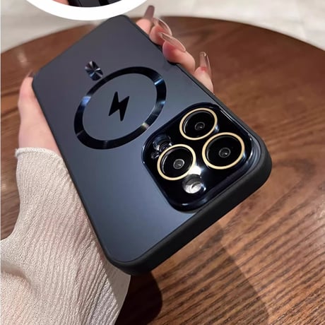 MagSafe対応 iPhone15Pro/15ProMaxケース 指紋防止 耐衝撃 iPhone14/13/12proケース レンズ保護 丈夫耐久性[M3879]