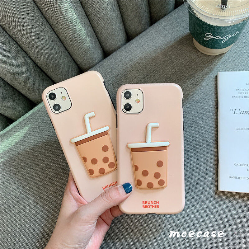 タピオカ iphone12proケース iphoneSE2/11PROカバー 立体感