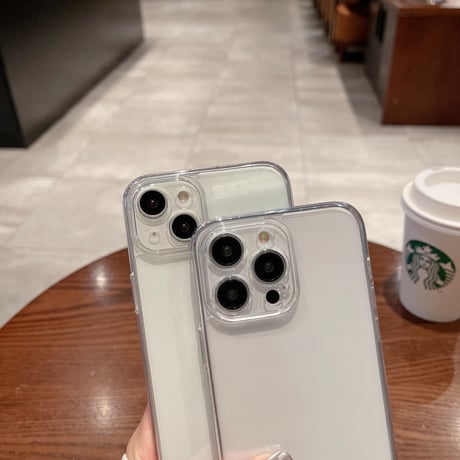 高透明 iPhone15/14ケース 薄い 軽いiPhone13/12proハードカバー  黄ばみにくい 頑丈 レンズカバー付 シンプル[M2813]