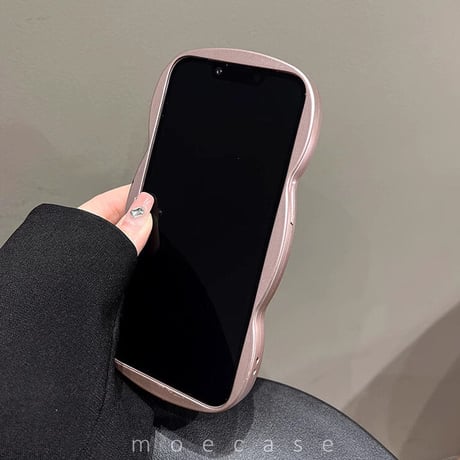 高級感豪華 iPhone14/13proケース 宝石ハートグリップ付き iPhone12pro/11カバー ピンク 落下防止波紋枠 キラキラおしゃれ[M3393]