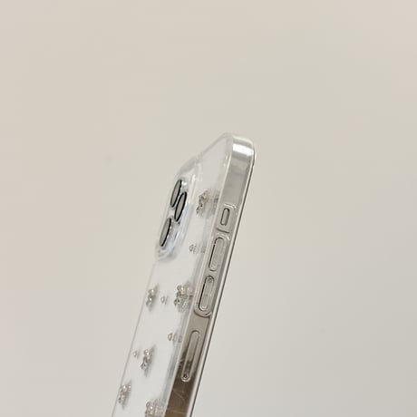 ガールズに人気 iphone15/15proケース  立体リボン ラメ入り iphone14/13pro/12/11カバー  可愛い 綺麗チャーム付き[M4485]