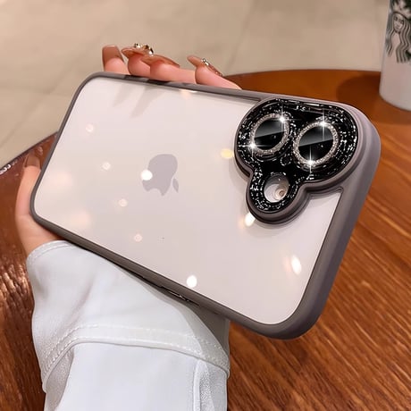 大人気 iPhone16pro/16plusケース キラキラカメラカバー 黄ばまない  iphone15pro/14/13/12proケース 丈夫 シック[M3861]