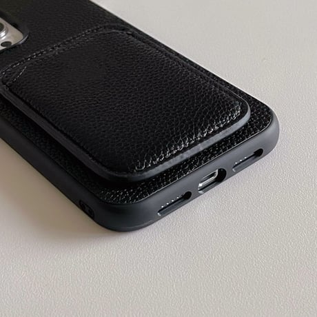 レザーカード収納 アイフォン14/13ミニケース シンプル風 iphone12mini/11pro/SEカバー 頑丈 耐久性 男女兼用[M2609]