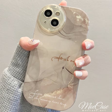 大理石調 iphone14/13proケース 頑丈耐衝撃 アイフォン12プロ/11カバー 高級感ぼかし 淡色 全面保護 お揃い[M3031]