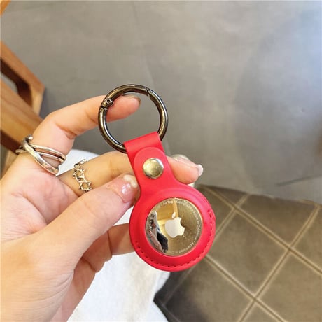 レザー AirTagケース おすすめ  エアタグカバー  キーホルダー付き 純正 頑丈 耐久性M541