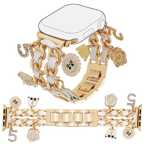 メタル AppleWatch Serise 10バンド 高級感 アップルウォッチ Ultra2/1/SE/Series9/8/7/6/5/4/3/2/1 アクセサリー付き 丈夫[M4804]