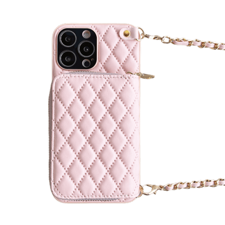 財布付 iPhone14pro/14promaxケース レザー カード入れ6個 アイフォン13/12/11proカバー ショルダー付き 口紅/鍵収納 [M2338]