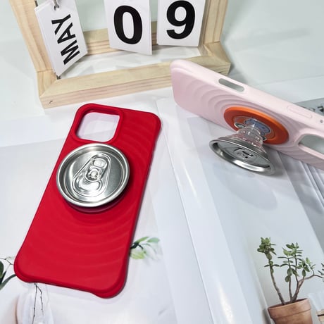 アルミ缶 スマホグリップ リング マグネット式  面白い磁石グリップスタンド 便利 かわいい 耐久性あり ギフトに最適 [M6407]