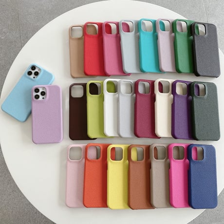 革製 iPhone14plus/14proカバー シンプル風 アイフォン13pro/12mini/11proケース おそろい 高品質 使いやすい [M2571]