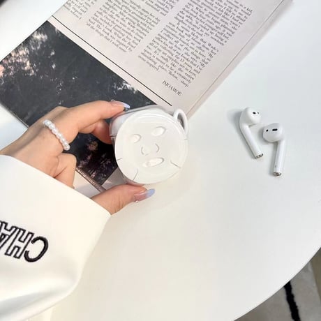 シートマスク airpods3/proケース  可愛いクリア エアーポッズカバー  リング付き お揃い人気品[M2004]