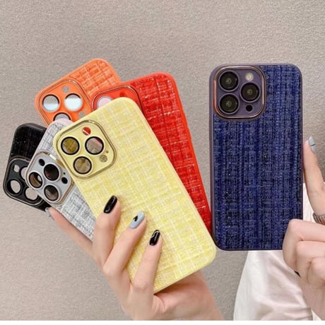 有名人愛用 iPhone14/14proケース レンズ保護フイルム付 アイフォン13pro/12/11カバー お揃い 布 プレゼントにおすすめ[M2470]