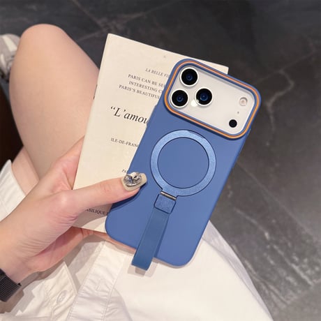 MagSafeリングベルト iPhone17Promaxケース 17Pro/17/17Airケース スタンド機能 耐衝撃 手さわりいい 高品質[M5627]