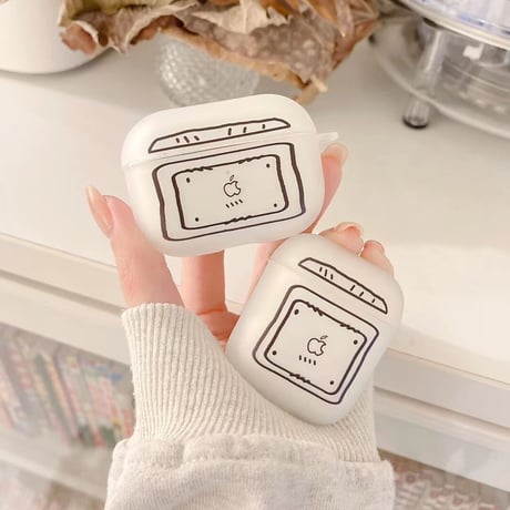 アップル  airpods第3世代ケース 落書き かわいい マット airpodsproカバー   面白い 人気[M1549]