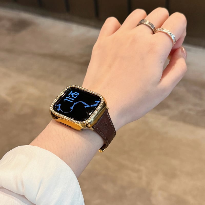 マグネット式 Apple watchバンド クローバー レザー アップルウォッチ