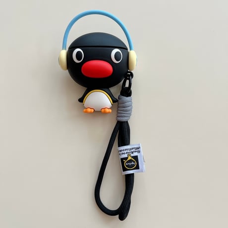 ペンギン Airpods4ケース ストラップ付 AirpodsPro2ケース エアーポッズ3/2 頑丈 かわいい ギフトにおすすめ[M5621]