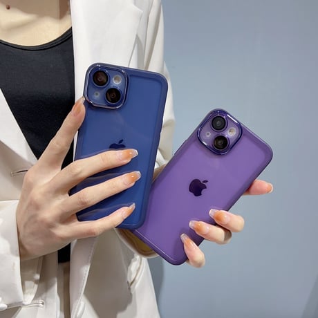 クリア iPhone15/14proケース レンズフィルム付き アイフォン13/12/11pro透明カバー 軽量 使いやすい[M2821]