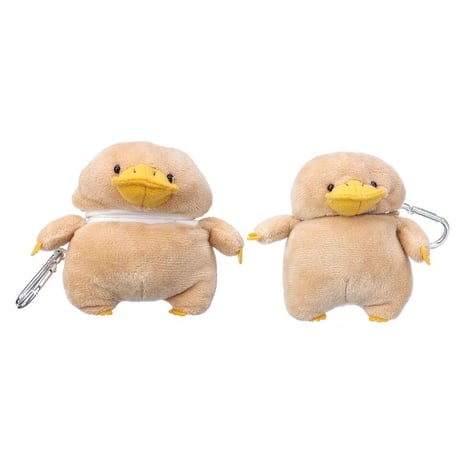 アヒル ぬいぐるみairpods3ケース Brown duck airpodsproカバー 可愛い動物デザインM221