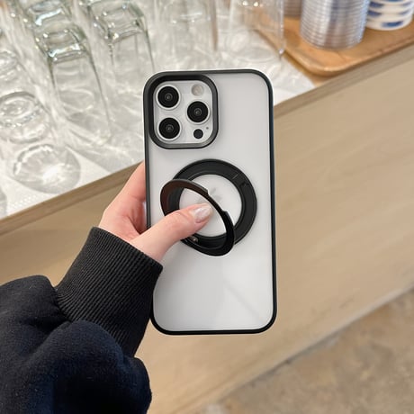 Magsafeリングスタンド iPhone16Pro/16ProMaxケース 高品質高機能 iPhone15Pro/14proケース 定番 指紋防止 飽きないデザイン[M5141]