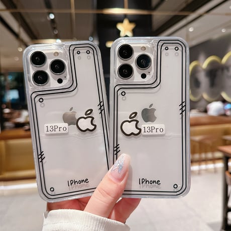 液体 iPhone15/15proケース クリア iPhone14/13pro/12カバー かわいい ストレス発散 ギフトにおすすめ[M4520]