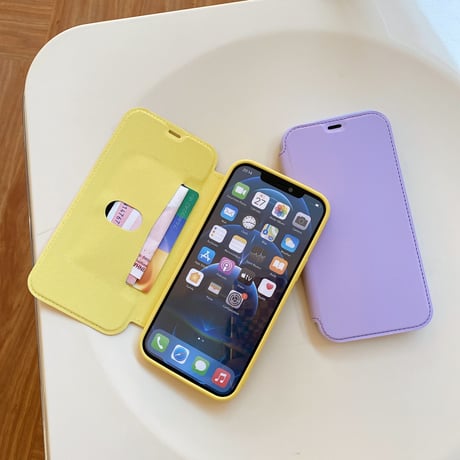 手帳型 iphone14/13promaxケース カード収納 iphone12/11proカバー  シンプル風 肌に優しい 手さわりいい[M2098]
