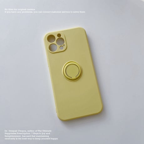 iPhone16/16Proケース リング付  高品質シリコン iphone15pro/14/13mini/12/11proカバー   シンプル  お揃い 手さわりよい スタンド[M2194]